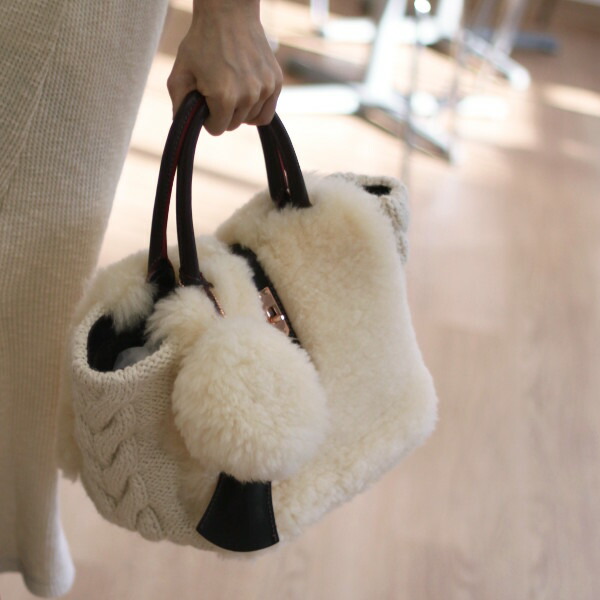 楽天市場】muku ムクLES PETITS LUXE No.752(Sサイズ)ムートン トート