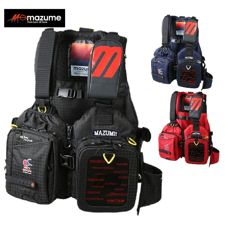 楽天市場】【釣り】mazume レッドムーンライフジャケット9 MZLJ-590