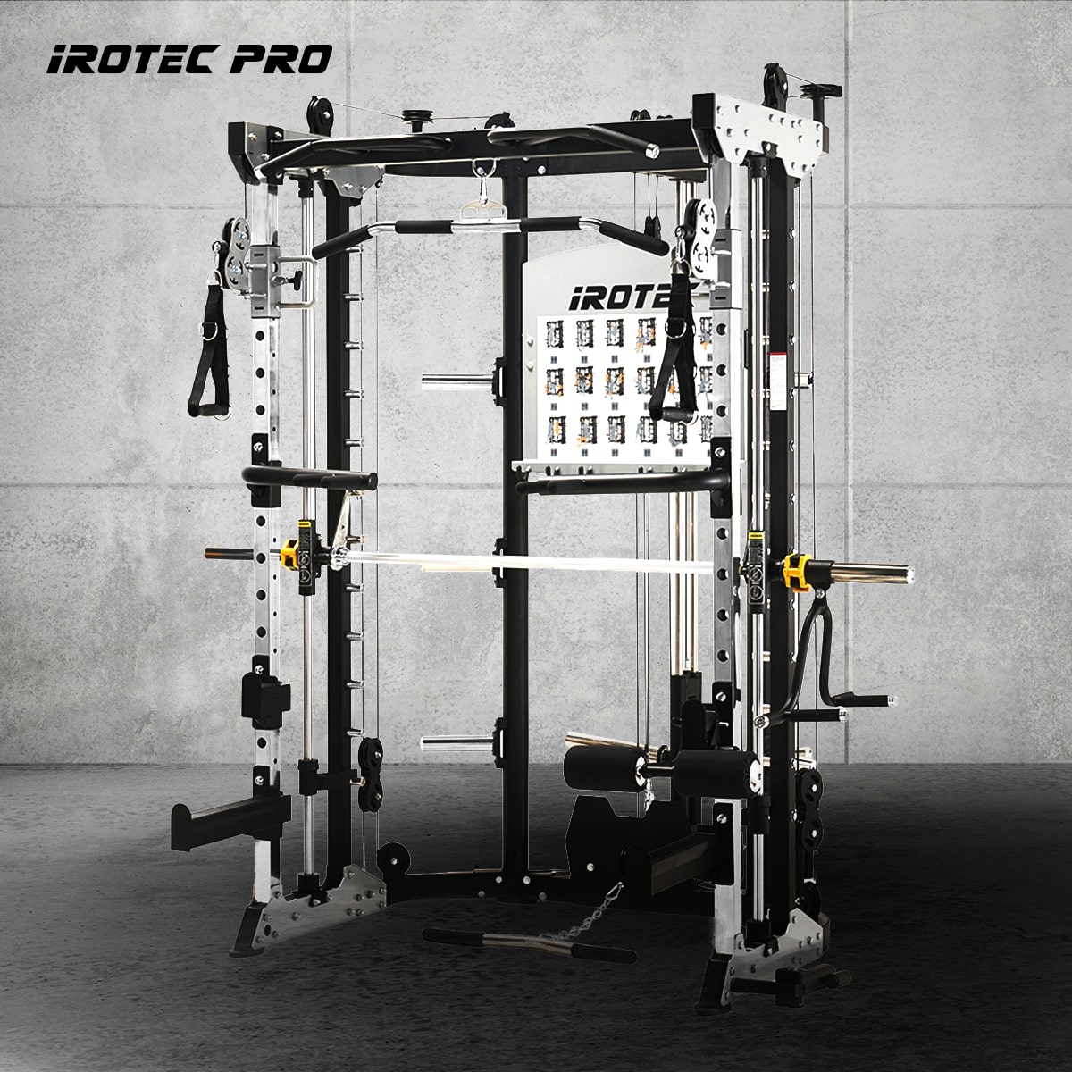 楽天市場】スミスマシン マルチ パワーラック ハーフラック ケーブル