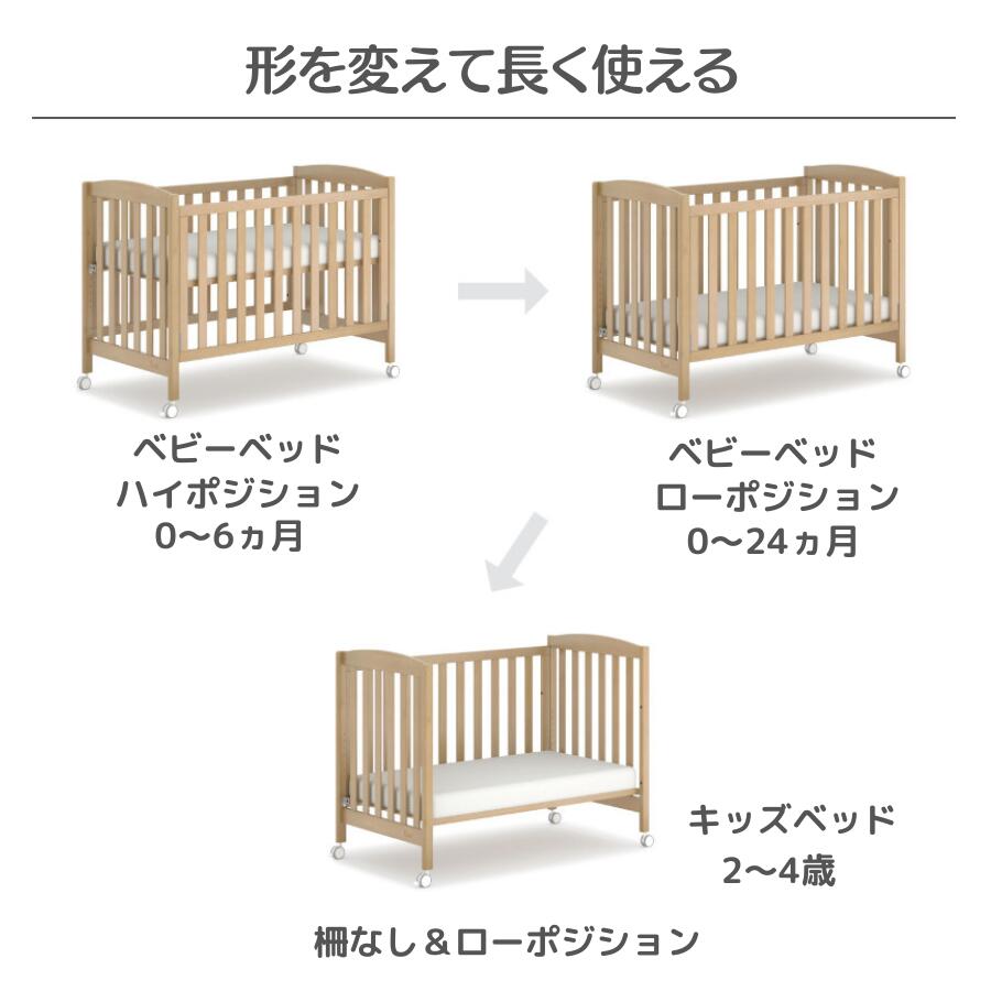 楽天市場】【限定特価】ランキング 1位 獲得 Boori 3in1 ベビーベッド