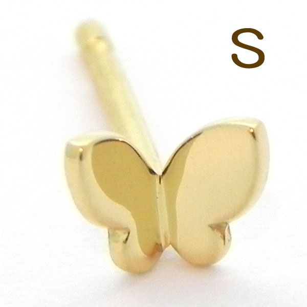 楽天市場】【ピアス】22金セカンドピアス「蝶S・バタフライ