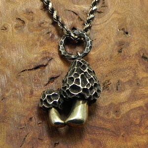 楽天市場】【ネックレス】☆Silver925アミガサタケペンダントkinoko