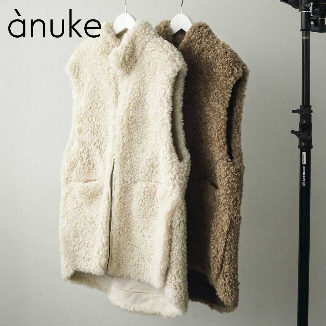 楽天市場】anuke アンヌーク Eco Fur Vest レディース アウター ベスト
