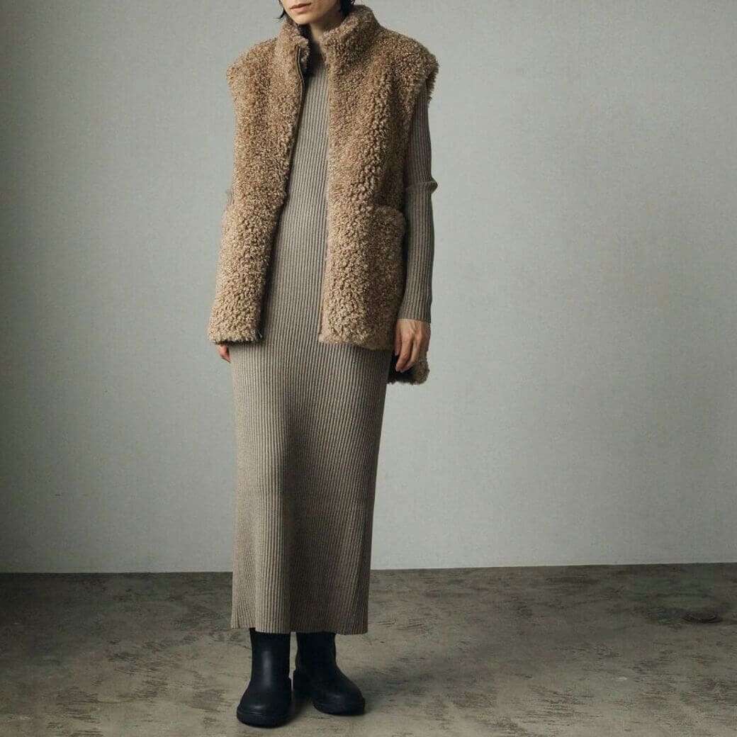 楽天市場】anuke アンヌーク Eco Fur Vest レディース アウター ベスト