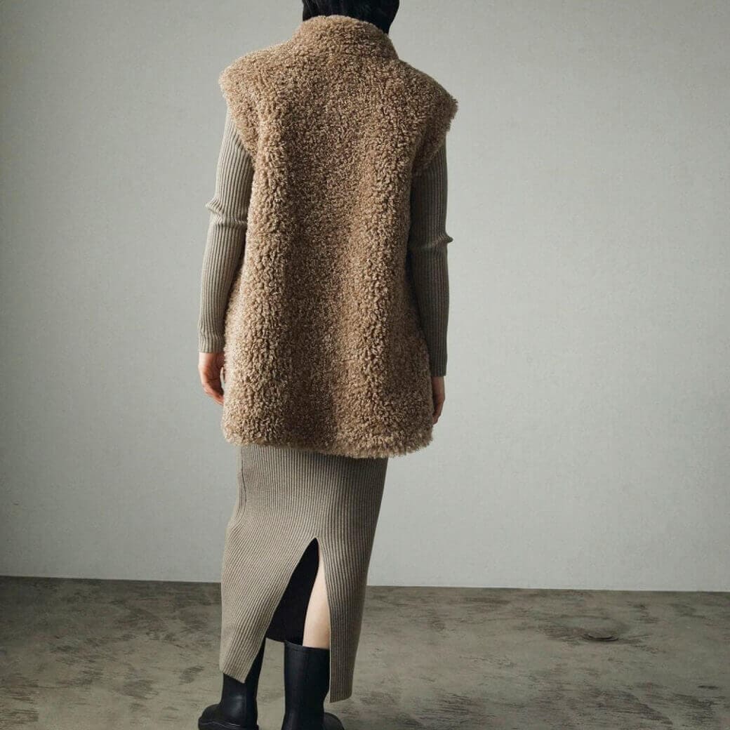 楽天市場】anuke アンヌーク Eco Fur Vest レディース アウター ベスト