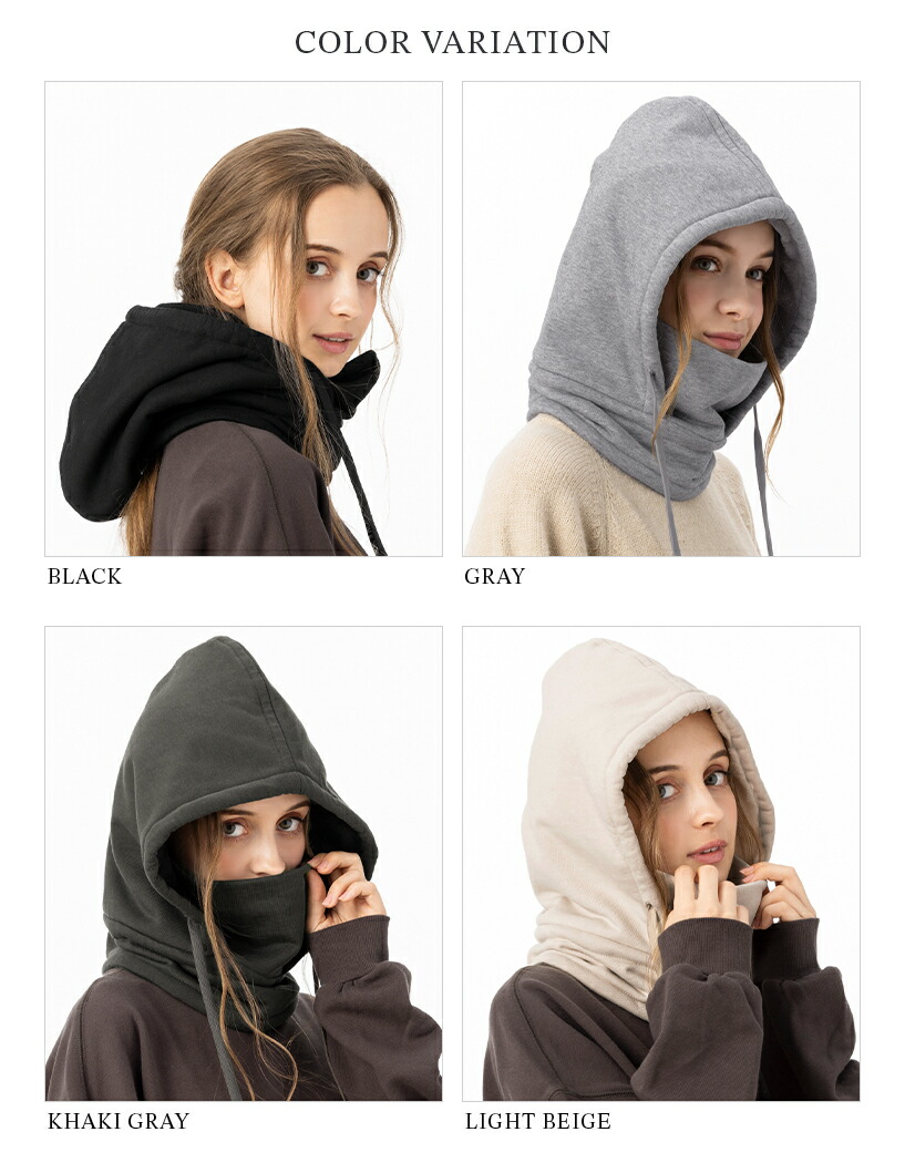 楽天市場】バラクラバ フード付きネックウォーマー フードウォーマー