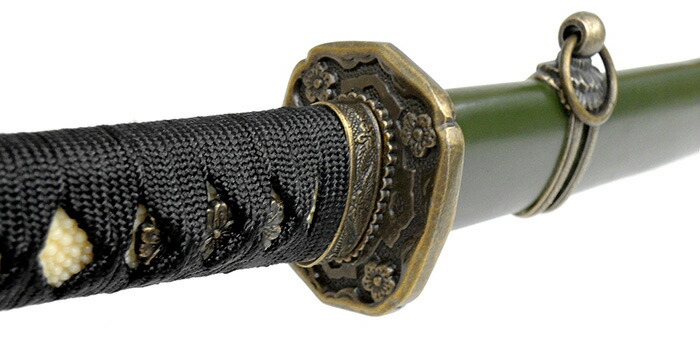 楽天市場】模造刀 軍刀 GN-2 陸軍搭乗員軍刀 黒柄 軍緑木鞘 尾形刀剣