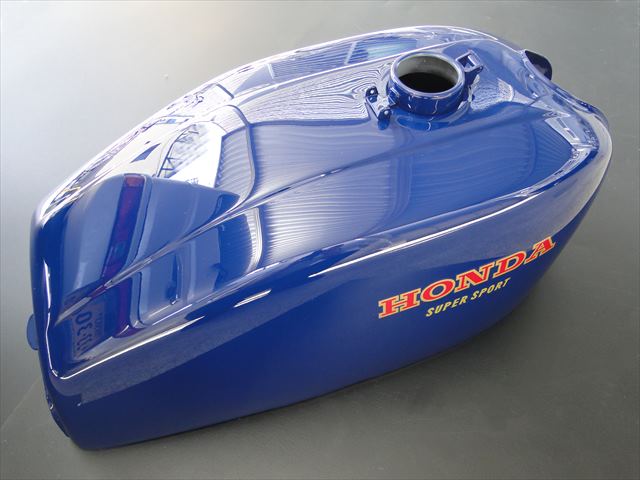 楽天市場】CB400F ヨンフォア 398 青 ガソリンタンク バーニッシュ