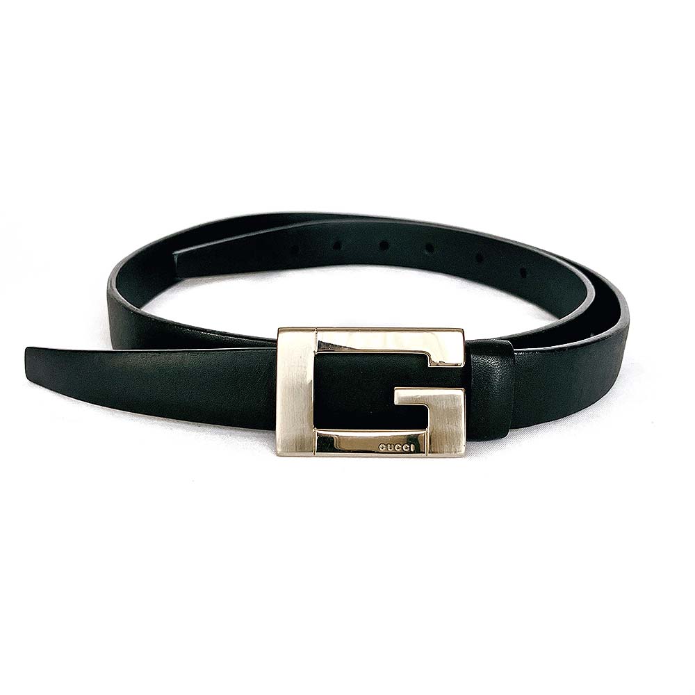 楽天市場】GUCCI グッチ Gバックル レザー 本革 ベルト ブラック 黒