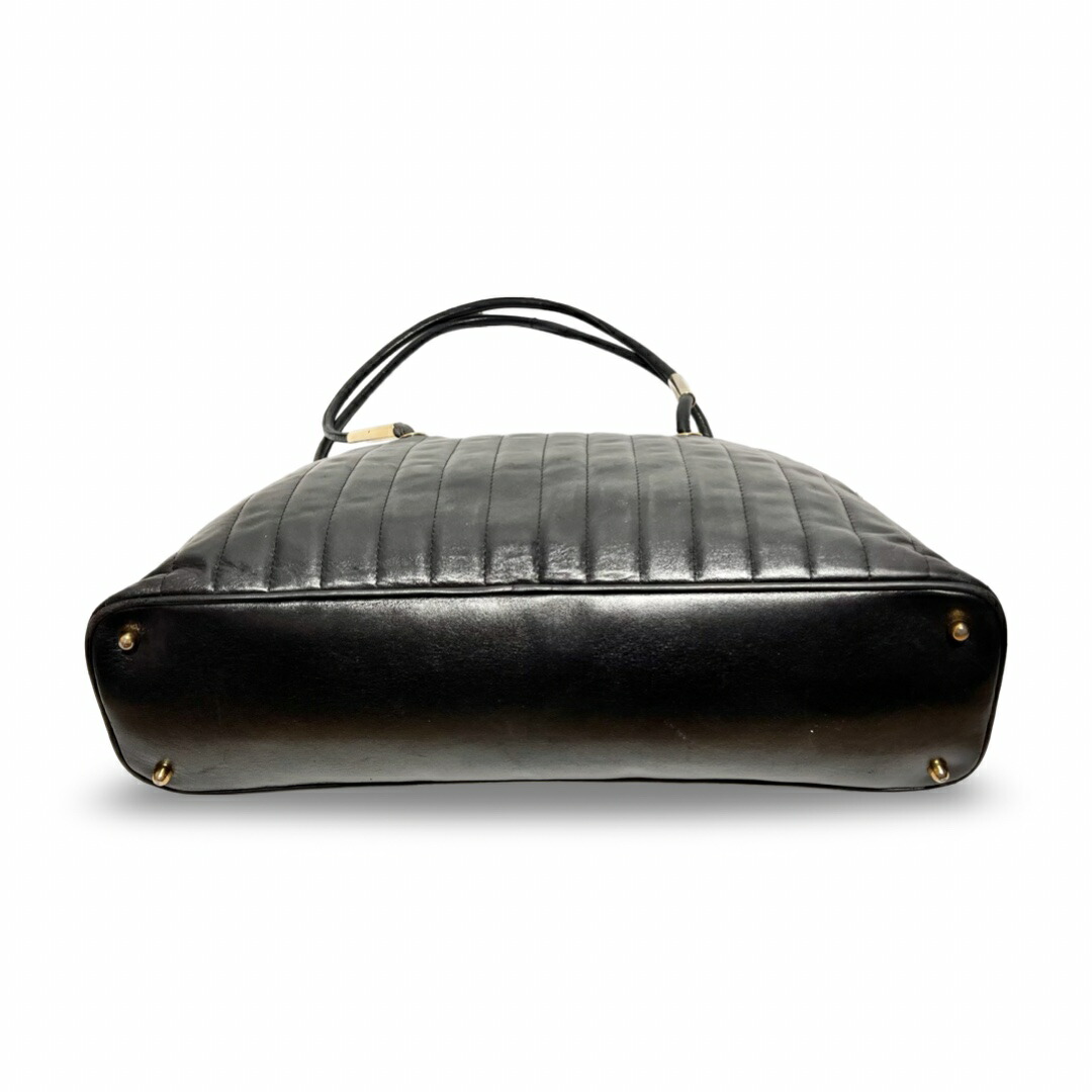 楽天市場】FENDI フェンディ ストライプステッチ ブラックレザー