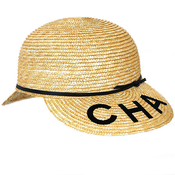楽天市場】送料無料 本物 極美品 CHANEL シャネル ストローキャップ