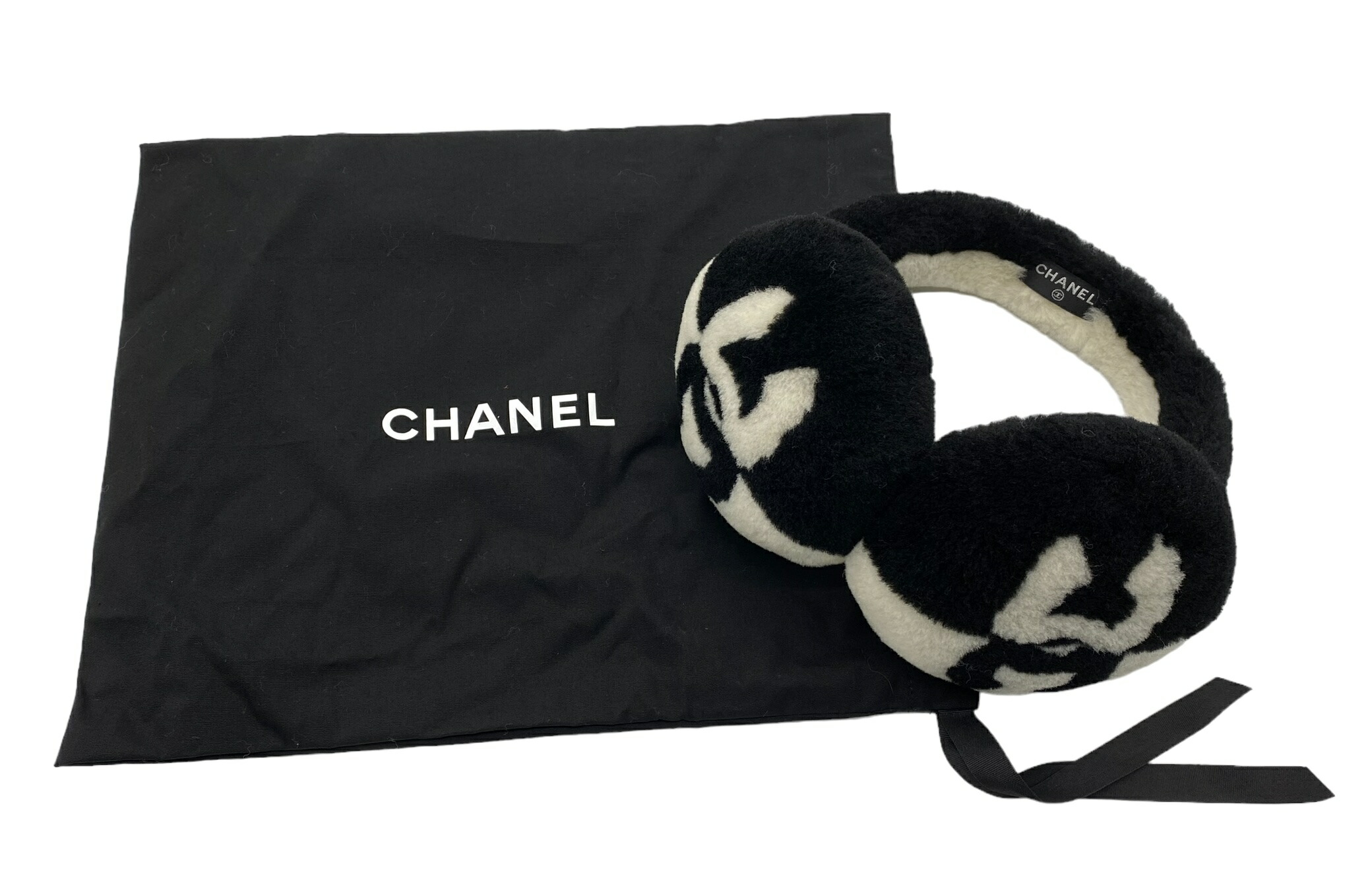 楽天市場】【美品】CHANEL シャネル イヤーマフ 耳当て ココマーク