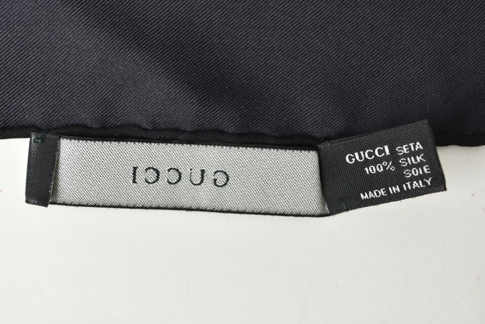 楽天市場】グッチ スカーフ GUCCI 大判スカーフ シルク ブラック