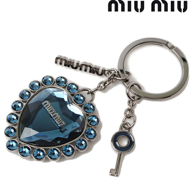 楽天市場】ミュウミュウ キーリング/キーホルダー miumiu クリスタル