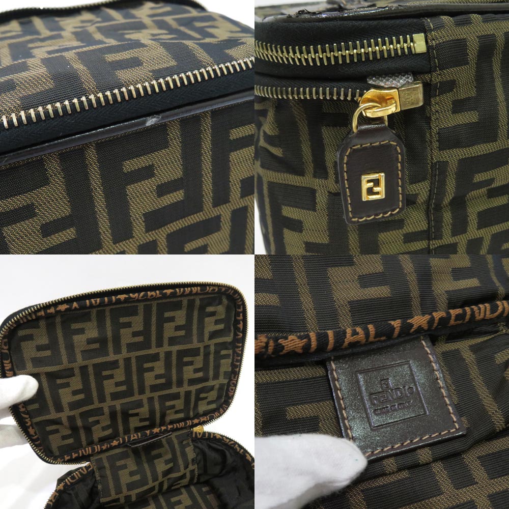 楽天市場】中古 フェンディ ズッカ柄 バニティバッグ ポーチ ABランク