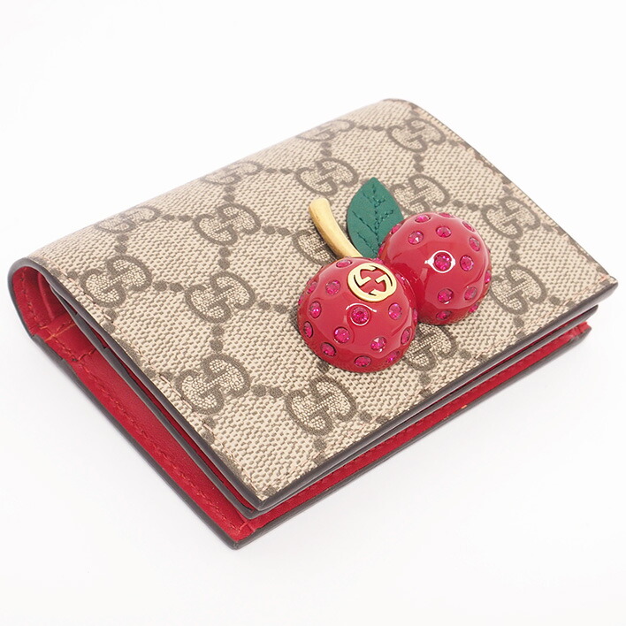 楽天市場】【返品OK】【美品】グッチ さくらんぼ チェリー GG カード