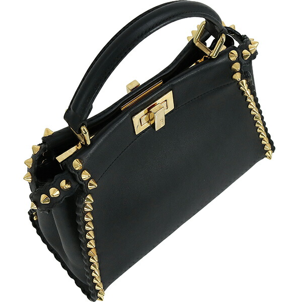 楽天市場】【美品】 フェンディ ピーカブー ミニ スタッズ カーフ