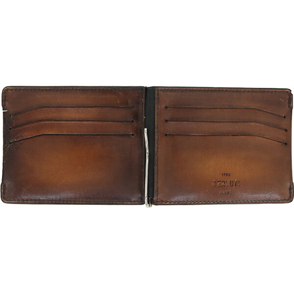 楽天市場】【美品】 ベルルッティ 二つ折り財布 小銭入れ無し 札入れ
