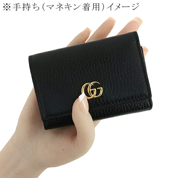 楽天市場】【新品】 グッチ 三つ折り財布 GGマーモント ミニウォレット