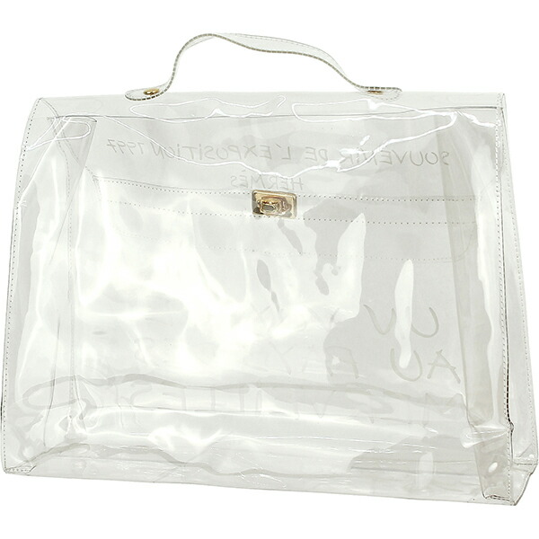 楽天市場】エルメス ビニールケリー 不思議の国エルメスへの旅 クリア