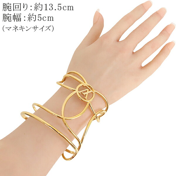 ルイヴィトン 透明 金色 ロゴ バングル ※発送可能な期間にご注意下さい