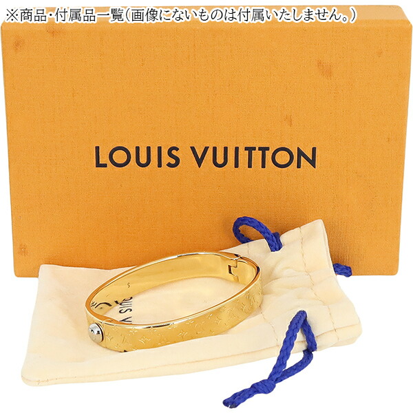 楽天市場】【美品】 ルイヴィトン ブレスレット カフ ナノグラム S