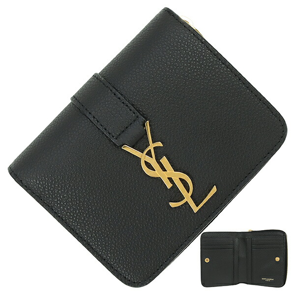 楽天市場】【新品】 サンローラン 二つ折り財布 スモール ジップ