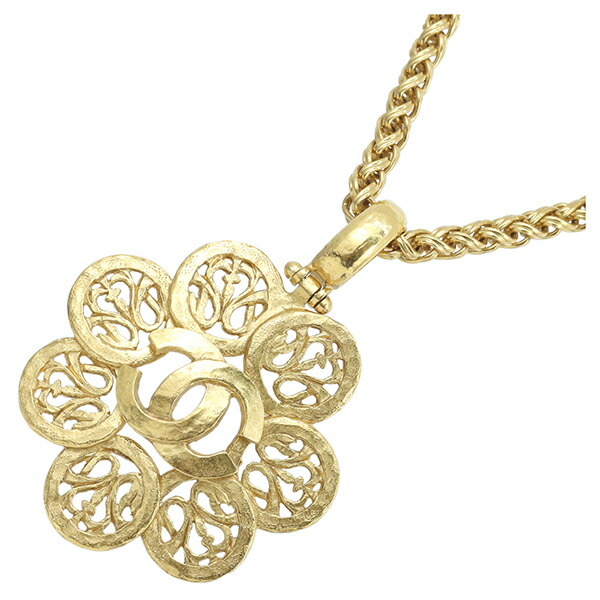 楽天市場】【ヴィンテージ】 シャネル ネックレス ココマーク ロゴ