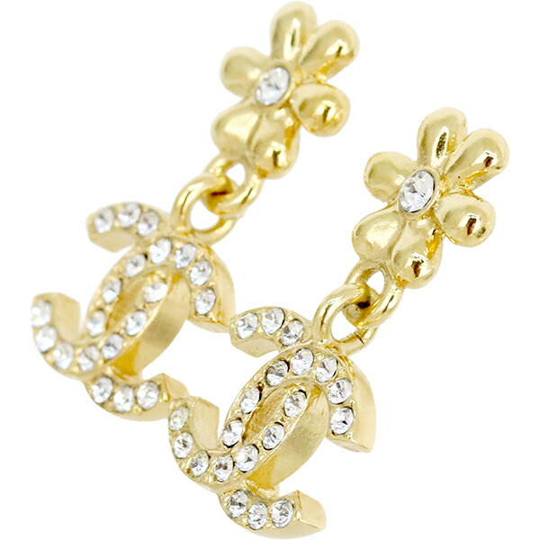 楽天市場】シャネル ピアス フラワー ココマーク ドロップ CCロゴ