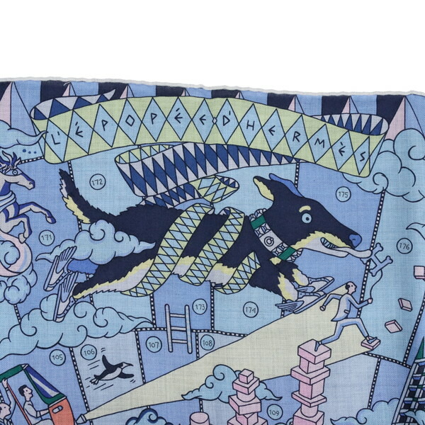 楽天市場】エルメス ショール カレ ジェアン 140 エルメスの叙事詩