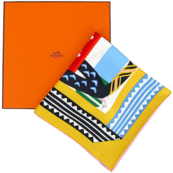 楽天市場】【新品】 エルメス スカーフ カレ 90 鐙の幻想 マルチカラー