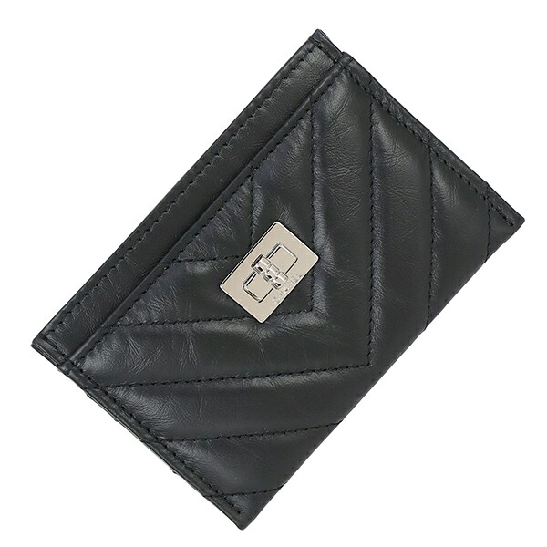 かなこさん専用 CHANEL 名刺ケース ブラック レザー シャネル 名刺入れ