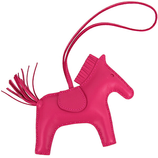 楽天市場】エルメス バッグチャーム ロデオ MM アニューミロ ローズ