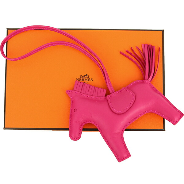 楽天市場】エルメス バッグチャーム ロデオ MM アニューミロ ローズ