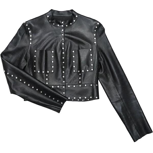 楽天市場】セリーヌ レザー ジャケット スタッズ 40 Mサイズ