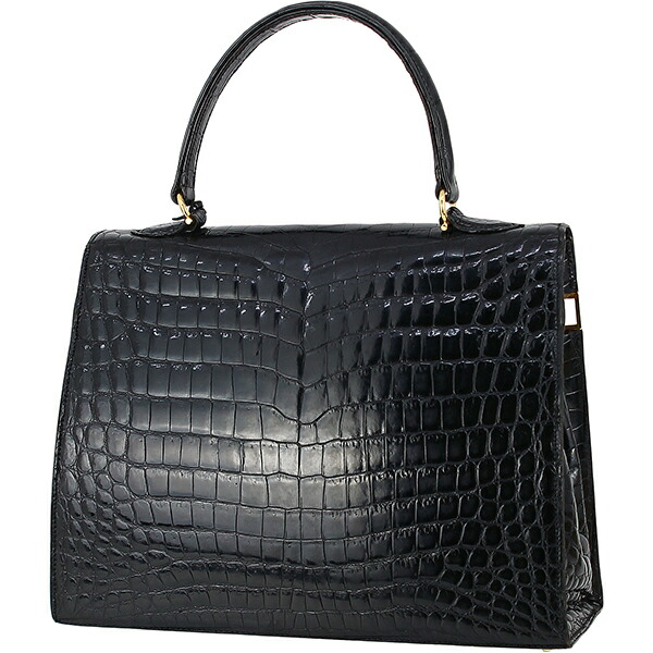 楽天市場】モラビト ハンドバッグ スカラ28 クロコダイル レザー