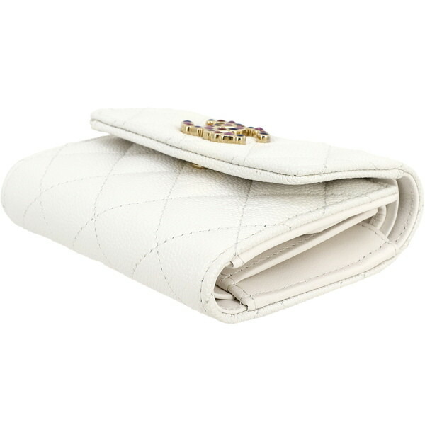 楽天市場】【新品】 シャネル 三つ折り財布 スモール フラップ