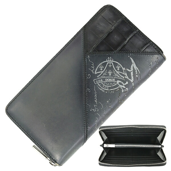 楽天市場】【中古】 ベルルッティ 長財布 イタウバ カリグラフィ