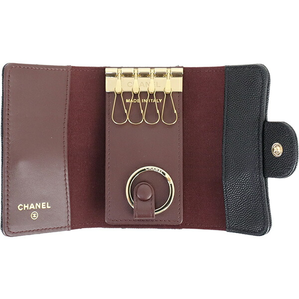 楽天市場】【未使用品】 シャネル キーケース 4連 キーリング付き