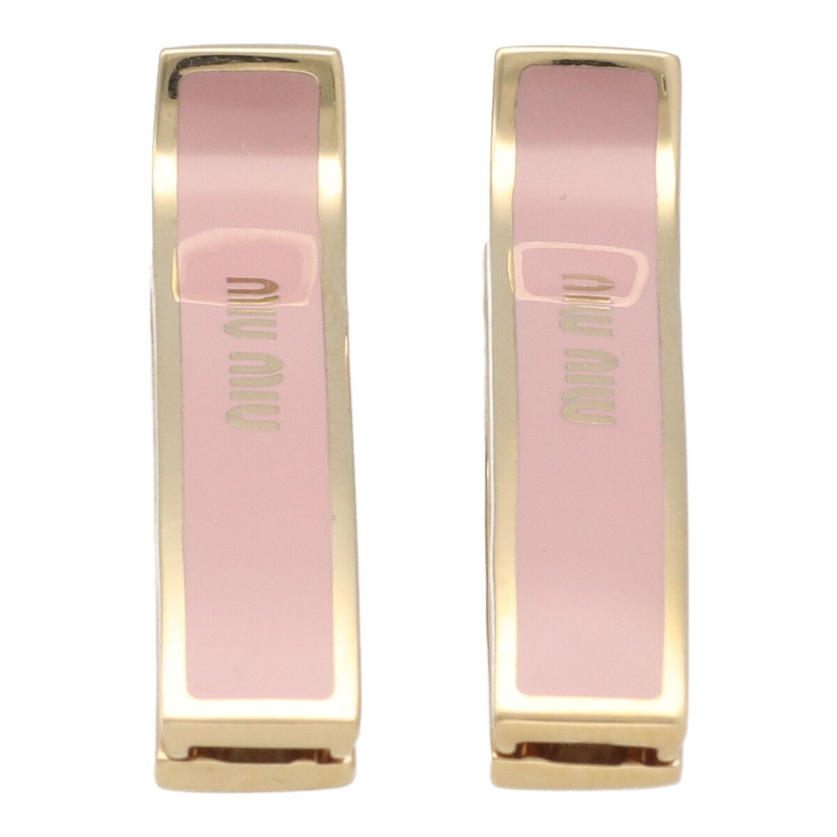 楽天市場】【中古】 MIU MIU ミュウミュウ バレッタ ロゴ ヘアピン