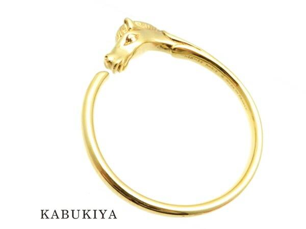 楽天市場】HERMESエルメスシュバルホースバングルゴールドメッキ