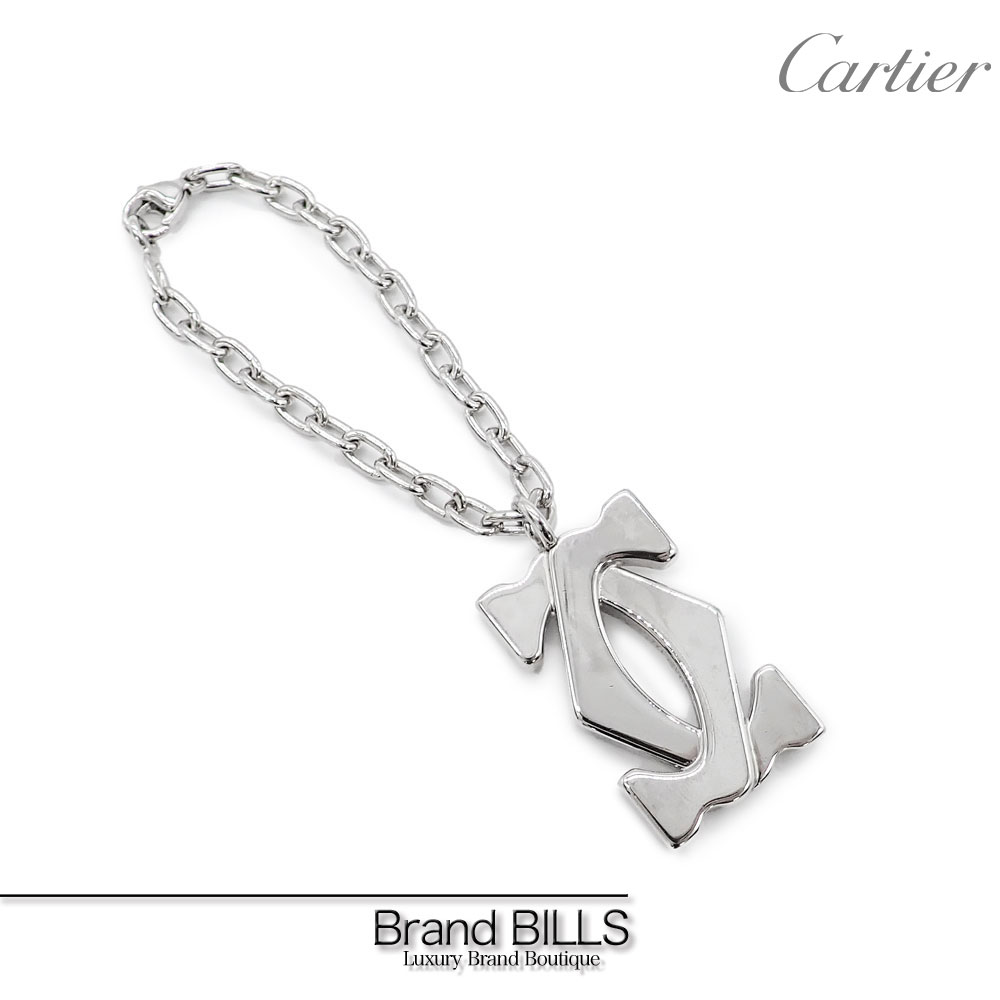 楽天市場】美品 Cartier カルティエ 2C ロゴマーク キーホルダー