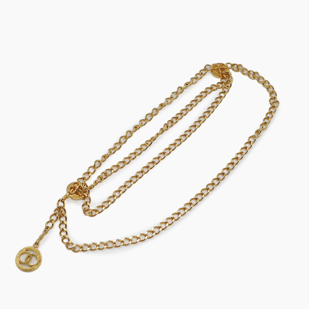 楽天市場】美品 CHANEL シャネル チェーンベルト ココマーク 1984