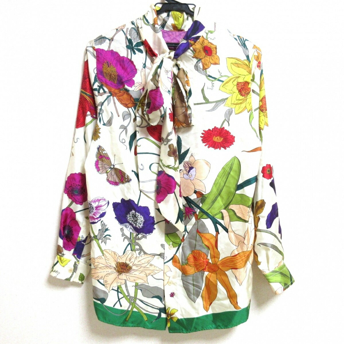 楽天市場】【新着】【中古】GUCCI(グッチ) 長袖シャツブラウス シルク