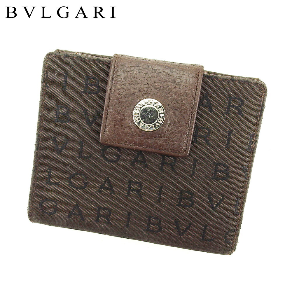 ブルガリ(Bvlgari) ロゴマニア(rogomania) 中古 メンズ二つ折り財布