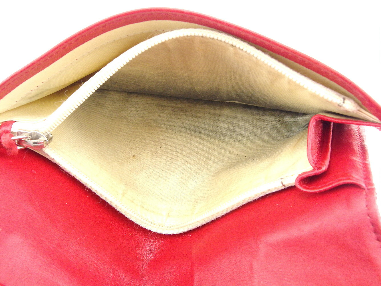 シャネル CHANEL 長財布 ビコローレ ダブルステッチ ココマーク レッド