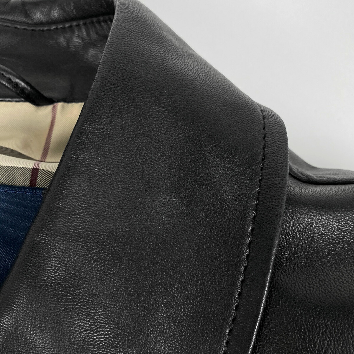 楽天市場】バーバリー BURBERRY ロゴボタン レザージャケット アウター