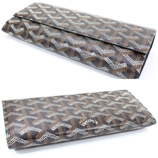 楽天市場】ゴヤール 長財布 黒 PVC ヴァレンヌ 二つ折り長財布 GOYARD