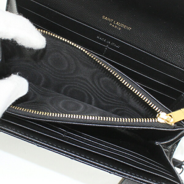 楽天市場】サンローラン YSL 二つ折り長財布 モノグラム カサンドラ