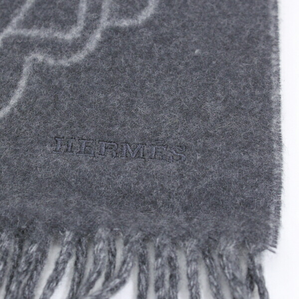 楽天市場】エルメス マフラー テット・ア・テット・エケストル グレー